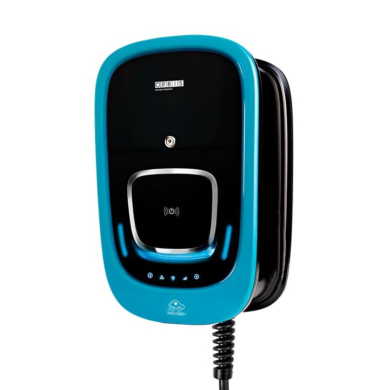Станция зарядная для электромобилей VIARIS COMBI+7.4кВт, 5м кабель T2, WiFi+Ethernet ORBIS OB94P220HA2 Станция зарядная для электромобилей VIARIS COMBI+7.4кВт, 5м кабель T2, WiFi+Ethernet ORBIS OB94P220HA2
