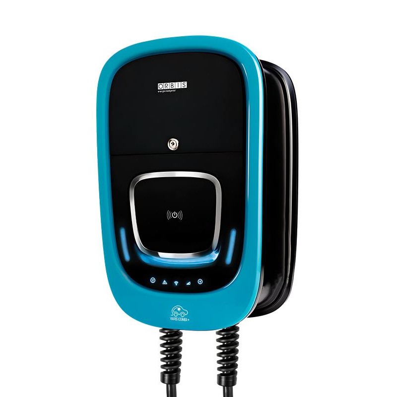 Станция зарядная для электромобилей VIARIS COMBI+22кВт, 5м кабель T2, 5м кабель T2, WiFi+Ethernet ORBIS OB94P722KA2 Станция зарядная для электромобилей VIARIS COMBI+22кВт, 5м кабель T2, 5м кабель T2, WiFi+Ethernet ORBIS OB94P722KA2