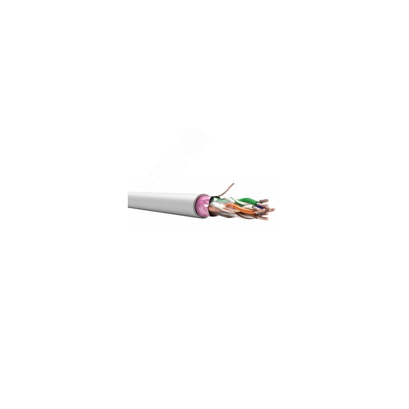 Кабель TechnoLAN U/UTP кат.5Е PVC LS нг(A)-LS 4х2х0.52 Сер (м) СПКБ Техно 00-00012275