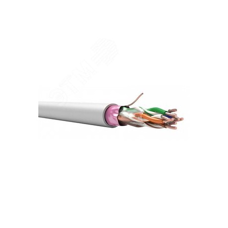 Кабель TechnoLAN U/UTP кат.5Е PVC LS нг(A)-LS 4х2х0.52 Сер (м) СПКБ Техно 00-00012275