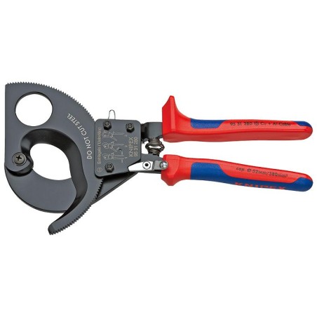 Кабелерез с храповым механизмом (трещоткой) L-250мм черн. Knipex KN-9531280