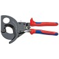Кабелерез с храповым механизмом (трещоткой) L-250мм черн. Knipex KN-9531280