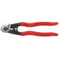 Тросорез компактный L-190мм зоны для обжимки концевых гильз Knipex KN-9561190SB