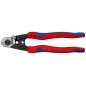 Тросорез компактный L-190мм зоны для обжимки концевых гильз Knipex KN-9562190