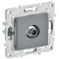 Розетка телевизионная проходная TV SKANDY SK-A17Gr сер. IEK SK-A10-P-K03