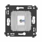 Розетка телефонная 1-м СП Avanti "Белое облако" RJ12 без шторок механизм DKC 4400613