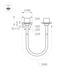 Светильник светодиодный SP-TROPIC-BUILT-TRIMLESS-R18-L10000-110W Day4000 (BK 360 deg 230В) IP20 пластик Arlight 043388