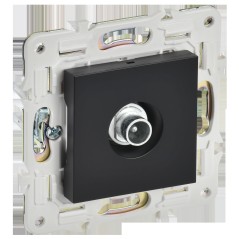 Розетка телевизионная проходная TV SKANDY SK-A17Bl черн. IEK SK-A10-P-K02