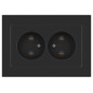 Розетка Accent 6-204-07 2х2P 16А-250В IP20 СУ AL/CU графит Intro Б0063435 Розетка Accent 6-204-07 2х2P 16А-250В IP20 СУ AL/CU графит Intro Б0063435