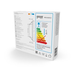 Светильник светодиодный Basic Downlight 12Вт 4000К IP20 1000лм 170-260В 145х26 квадрат бел. GAUSS 9031420212