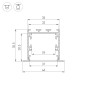 Профиль LINIA49-F-S-2500 ANOD алюминий L2500 Arlight 041871 Профиль LINIA49-F-S-2500 ANOD алюминий L2500 Arlight 041871