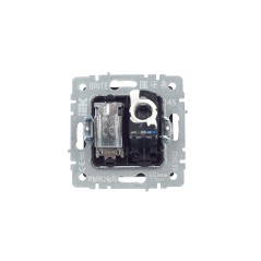 Розетка компьютерная + телевизионная 2-м Brite РТВ/РК12-БрТБ RJ45 кат.5E + TV механизм бронза IEK BR-AK20-1-K45