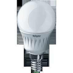 Лампа светодиодная 94 476 NLL-P-G45-5-230-2.7K-E14 5Вт шар 2700К тепл. бел. E14 330лм 176-264В Navigator 94476