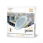 Светильник светодиодный Glass 6Вт 3000К IP20 450лм 220-240В 100х100х35мм монтаж. отв. d70х70 ДВО круг встраив. декор. стекло GAU