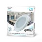 Светильник светодиодный Glass 12Вт 4000К IP20 990лм 220-240В d118мм 160х35мм ДВО кругл. встраив. монтажный с декоративн. стеклом