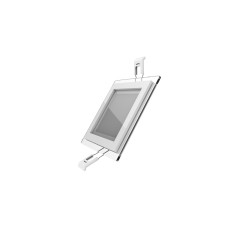 Светильник светодиодный Glass 6Вт 3000К IP20 450лм 220-240В d70х70мм 100х100х35мм ДВО квадрат. встраив. монтажный с декоративн. 