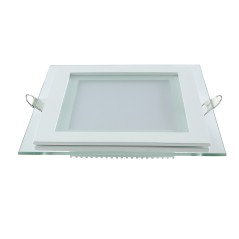Светильник светодиодный Glass 6Вт 3000К IP20 450лм 220-240В d70х70мм 100х100х35мм ДВО квадрат. встраив. монтажный с декоративн. 