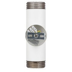 Светильник WL50 WH/BK 2хGU10 2х12Вт IP20 настенный бел. черн. Эра Б0061196