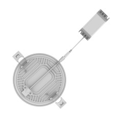 Светильник светодиодный Frameless 24Вт 4000К IP20 2400лм 85-265В d155мм 170х27мм ДВО кругл. встраив. монтажный GAUSS 967511224