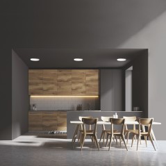 Светильник светодиодный Frameless 24Вт 4000К IP20 2400лм 85-265В d155мм 170х27мм ДВО кругл. встраив. монтажный GAUSS 967511224