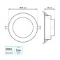 Светильник светодиодный Elementary Downlight 5.5Вт 4000К IP54 450лм 185-250В 90х44мм ДВО кругл. встраив. бел. GAUSS 999420205