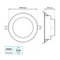 Светильник светодиодный Elementary Downlight 9.5Вт 4000К IP54 790лм 185-250В 110х44мм ДВО кругл. встраив. бел. GAUSS 999420209 Светильник светодиодный Elementary Downlight 9.5Вт 4000К IP54 790лм 185-250В 110х44мм ДВО кругл. встраив. бел. GAUSS 999420209