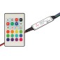 Контроллер SMART-MINI-RGB-SET 12-24В 3х1.5А ПДУ 24 кнопки IR IP20 пластик Arlight 031594