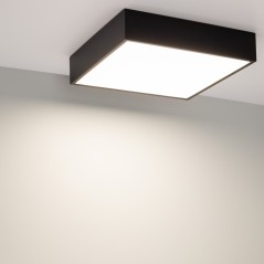 Светильник светодиодный DL-GRIGLIATO-S190x190-24W Warm3000 (BK 100 deg 230) IP40 металл Arlight 045703
