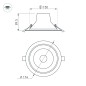 Светильник светодиодный LTD-LEGEND-R175-20W Warm3000 WH 50 deg IP20 металл Arlight 025143(1)