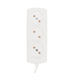 Удлинитель 3х3м без заземл. 6А IP20 Standard ШВВП 2х0.75 бел. PROCONNECT 11-7211