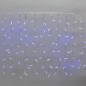 Гирлянда светодиодная "Светодиодный Дождь" 2х0.8м 160LED син. 10Вт 230В IP65 провод прозр. (нужен шнур питания 303-500-1) Neon-N