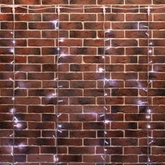 Гирлянда светодиодная "Светодиодный Дождь" 2х6м 360LED бел. 23Вт 24В IP65 эффект водопада с трансф. провод ПВХ прозр. Neon-Night