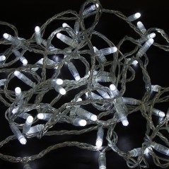 Гирлянда светодиодная "Нить" 10м 200LED бел. 15Вт 230В IP65 постоян. свечение провод ПВХ прозр. (нужен шнур питания 303-500-1) N