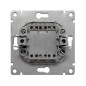 Розетка компьютерная + телефонная 2-м СП Афина механизм шампань Universal A0052-Br