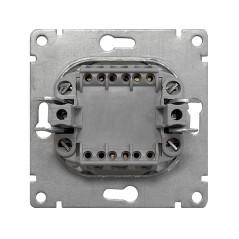 Переключатель проходной 1-кл. СП Афина 10А IP20 механизм графит Universal A0025-Gr