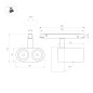 Светильник MAG-ORIENT-BLUM-12W Warm3000 (BK 40 deg 48В) (IP20 металл) Arlight 037037