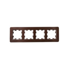 Рамка 4-м BRITE РУ-4-1-Бр метал. коричн. RE AL IEK BR-M42-M-21-K30
