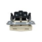 Розетка BRITE РСбш10-3-БрКр 16А IP20 с заземл. защ. шторки с крышкой механизм беж. IEK BR-R16-16-K10