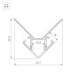 Профиль внешний ARH-DECORE-S12-EXT-2000 ANOD L2000 алюм. Arlight 023889 Профиль внешний ARH-DECORE-S12-EXT-2000 ANOD L2000 алюм. Arlight 023889