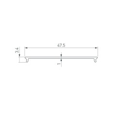 Экран STRETCH-S-50-CEIL-CENTER-40m OPAL (GAMMA50) (уп.40м) Arlight 045462