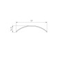 Экран KANT-H55 ROUND-PM OPAL пластик L2000 Arlight 044581