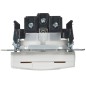 Розетка BRITE РСбш10-3-44-БрБ 16А IP44 с заземл. защ. шторки с крышкой механизм бел. IEK BR-R16-16-44-K01