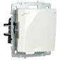 Розетка BRITE РСбш10-3-44-БрБ 16А IP44 с заземл. защ. шторки с крышкой механизм бел. IEK BR-R16-16-44-K01