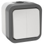 Выключатель 2-кл. ОП TORS 10А IP55 TS205 бел. IEK TS-V20-0-10-55-K41