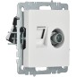 Розетка компьютерная + телевизионная 2-м Brite РТВ/РК12-БрБ RJ45 кат.5E + TV механизм бел. IEK BR-AK20-1-K01 Розетка компьютерная + телевизионная 2-м Brite РТВ/РК12-БрБ RJ45 кат.5E + TV механизм бел. IEK BR-AK20-1-K01