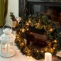 Гирлянда светодиодная "Твинкл Лайт" 6м 40LED тепл. бел. 5.1Вт 220-240В IP20 с контроллером 8 режимов провод ПВХ темн. зел. Neon-
