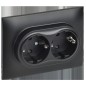 Розетка 2-м SKANDY 16А с заземл. защ. штроки в сборе SK-R07Bl черн. IEK SK-R24-16-K02-F Розетка 2-м SKANDY 16А с заземл. защ. штроки в сборе SK-R07Bl черн. IEK SK-R24-16-K02-F