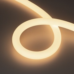 Лента светодиодная герметичная MOONLIGHT-SIDE-A336-D25mm 24V Warm3000 360deg 14.4Вт/м IP65 2835 wire x2 боковой вывод кабеля (уп