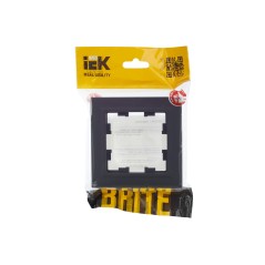Рамка 1-м IP44 BRITE РУ-1-БрГ-44 графит IEK BR-M12-44-K53