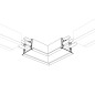 Угол S2-LINIA55-F-L90 прямой металл Arlight 021272